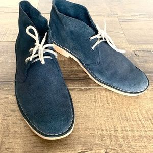 Blue Suede Chukka Boots